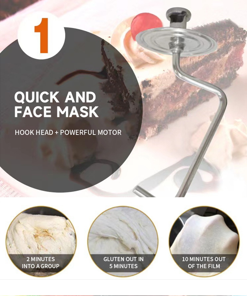 Komercyjny spiralny mikser do ciasta